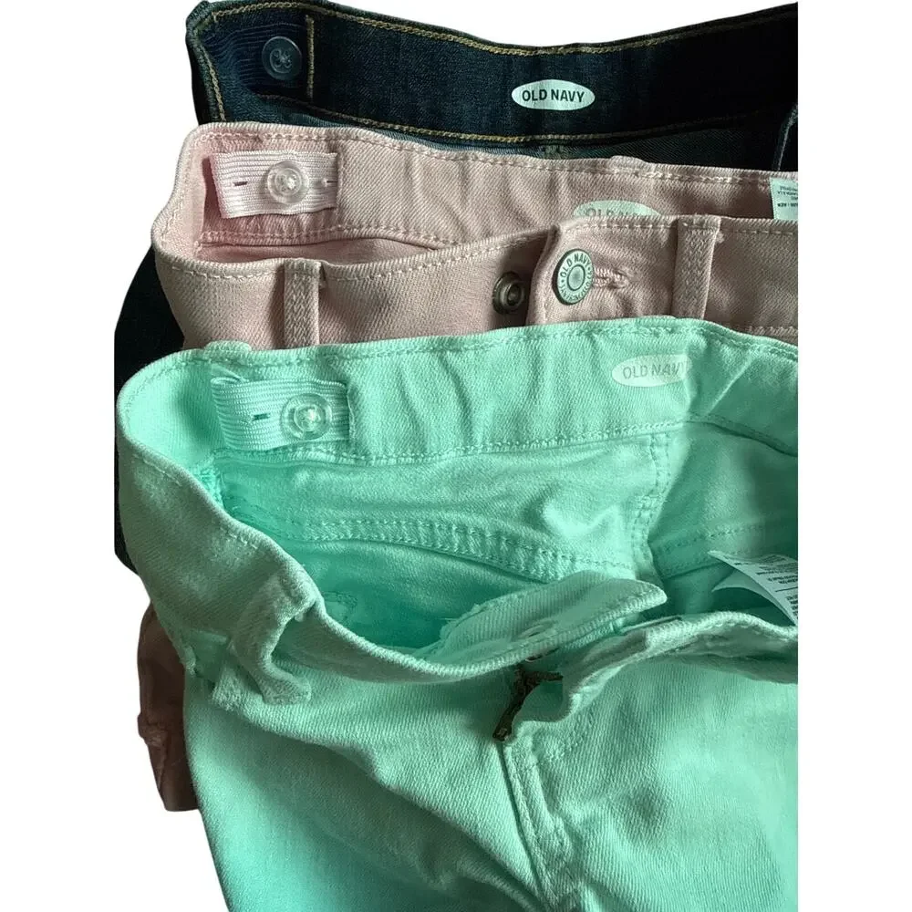Old Navy 3 Pairs of Girl’s Cuffed Denim Shorts all Size 6
